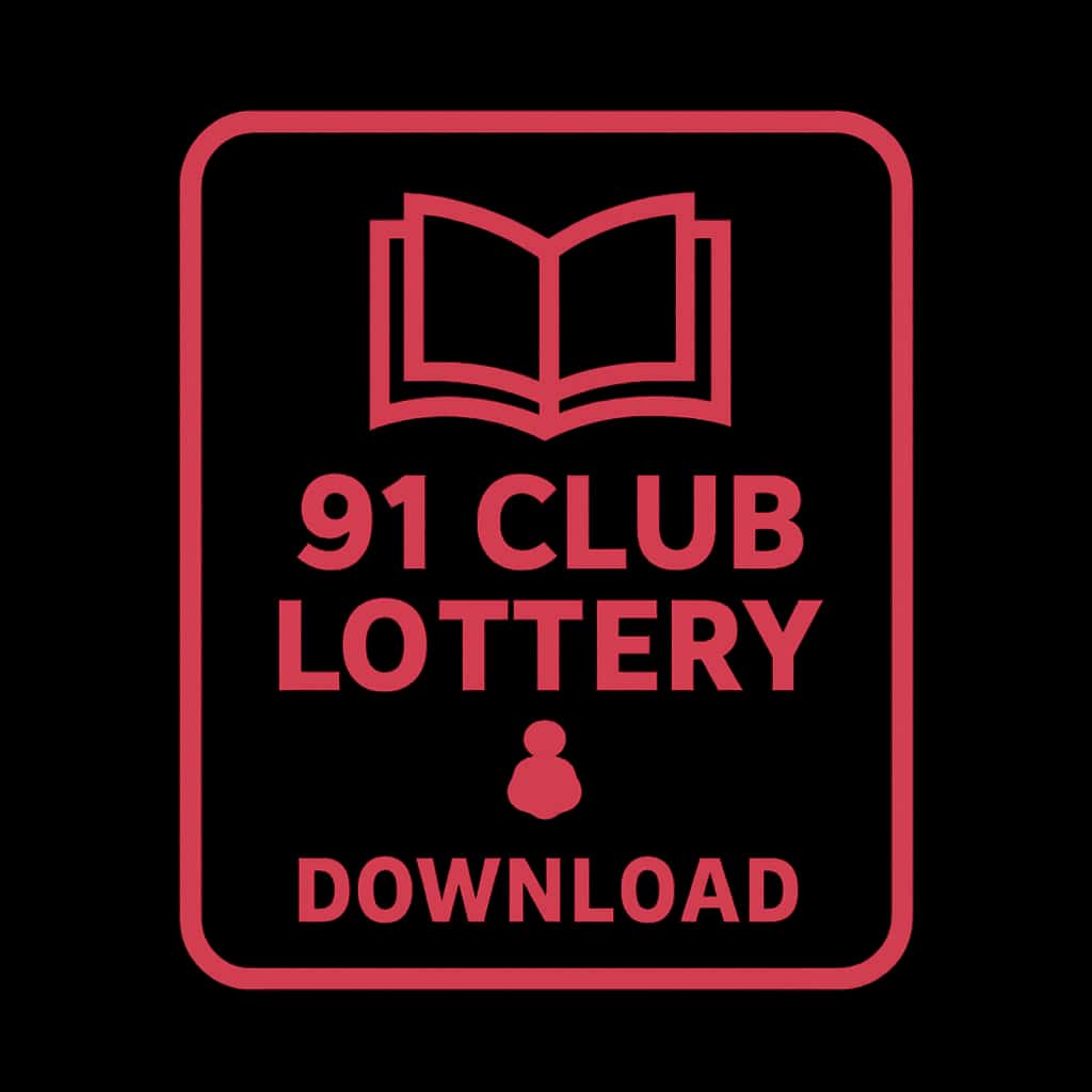 A badge icon for 91 Club Lottery Download.