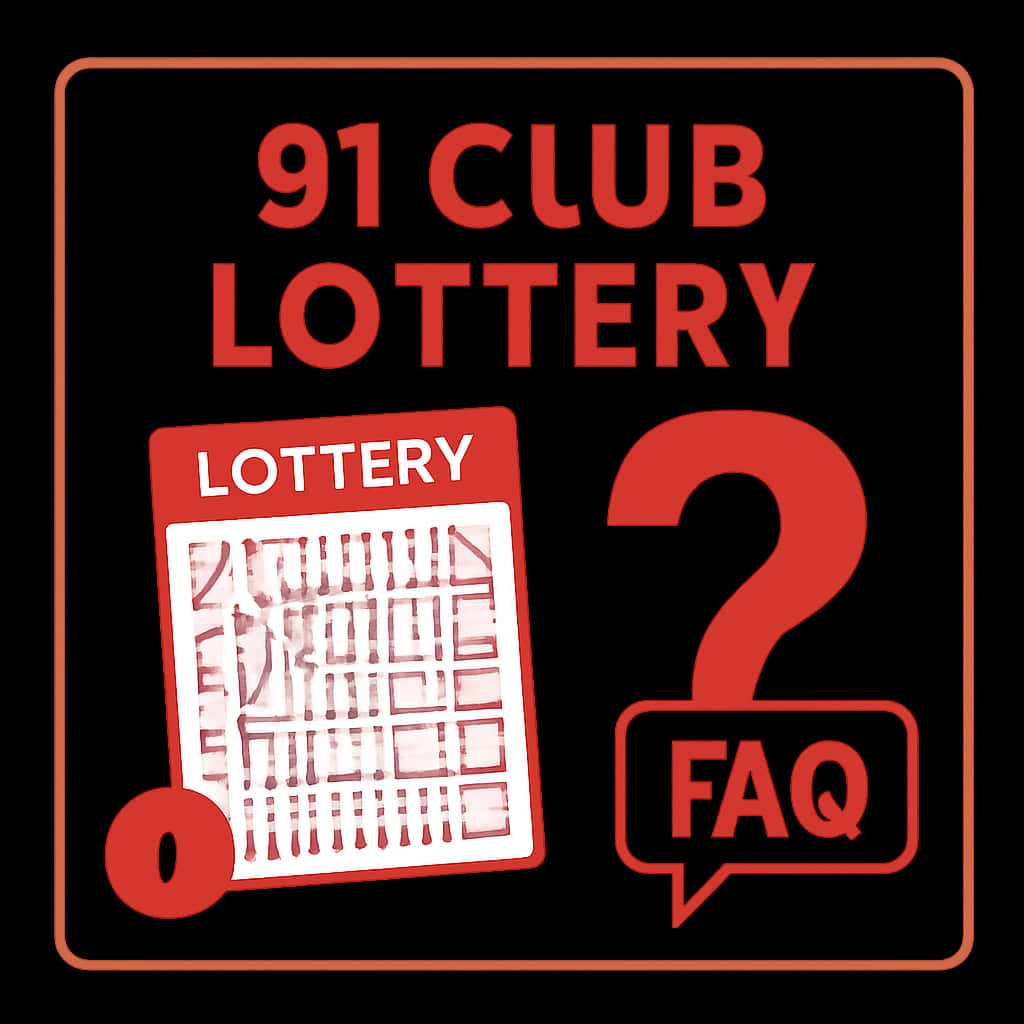Diagram illustrating FAQs for 91 Club Lottery.