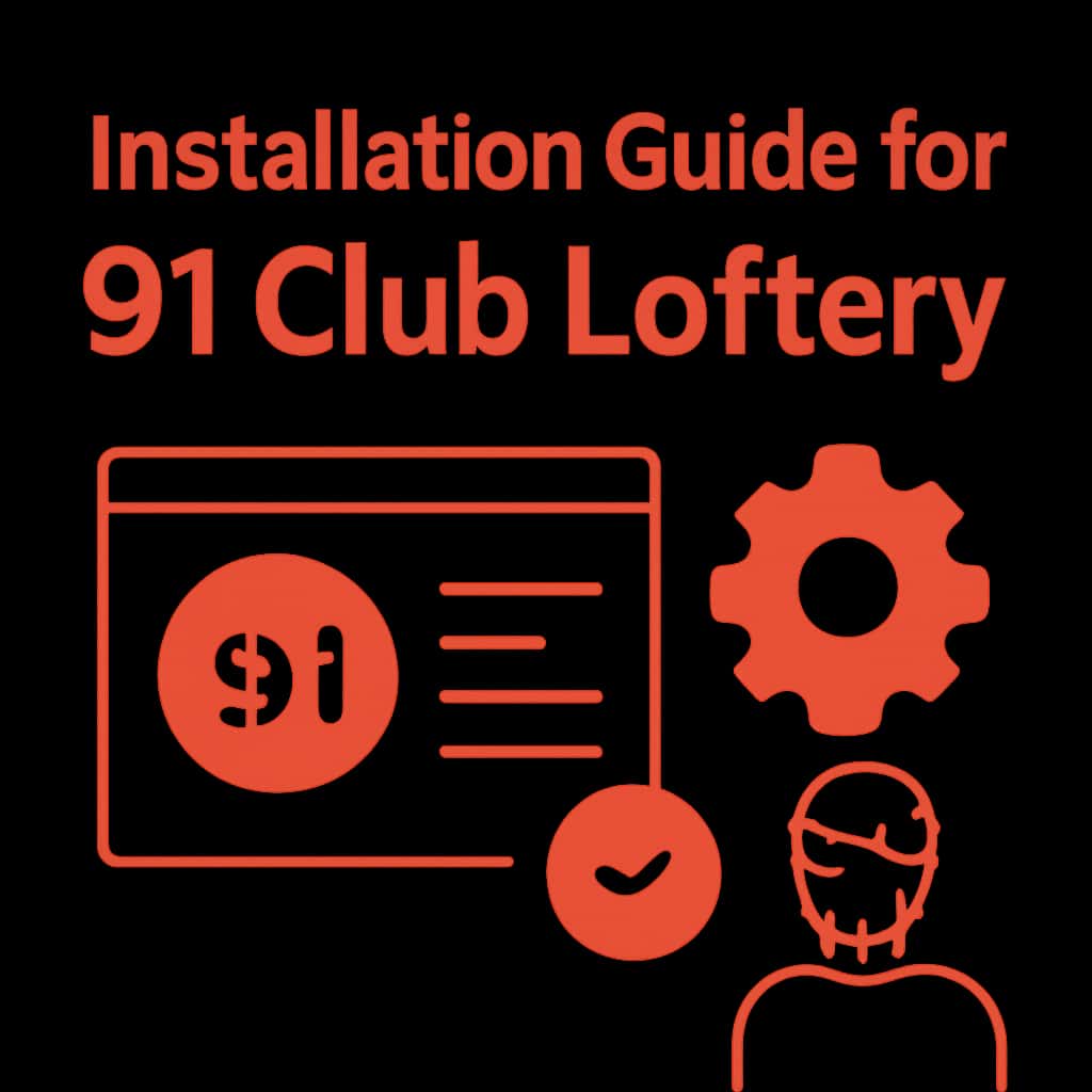 An educational diagram for the Installation Guide for 91 Club Lottery.