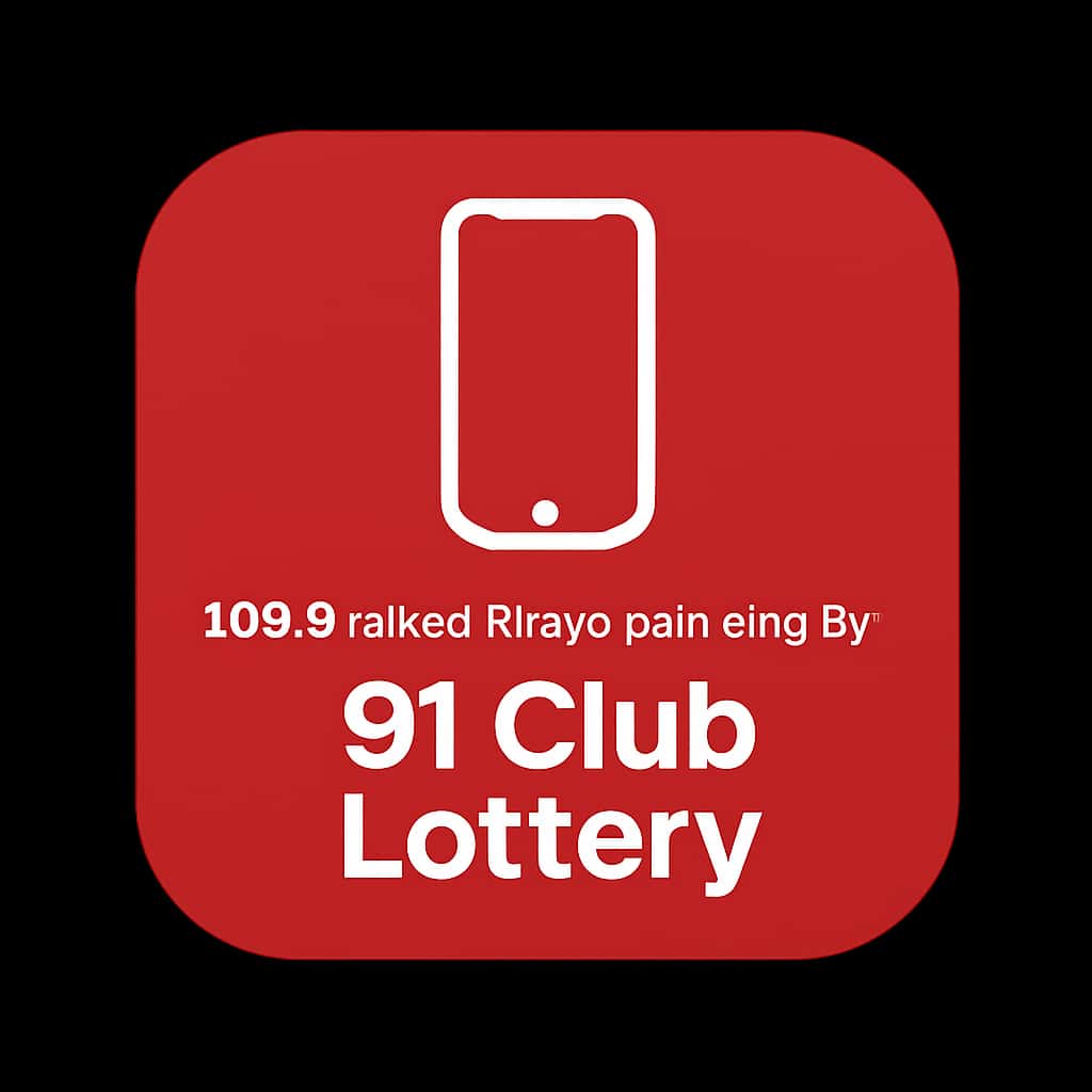 Minimal badge representing iOS Device Requirements for 91 Club Lottery.
