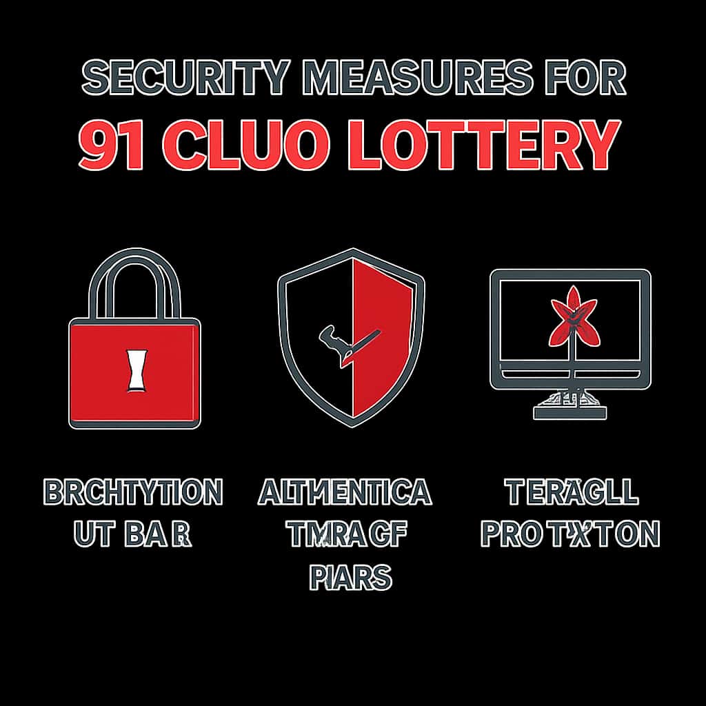 Diagram illustrating security measures for 91 Club Lottery.