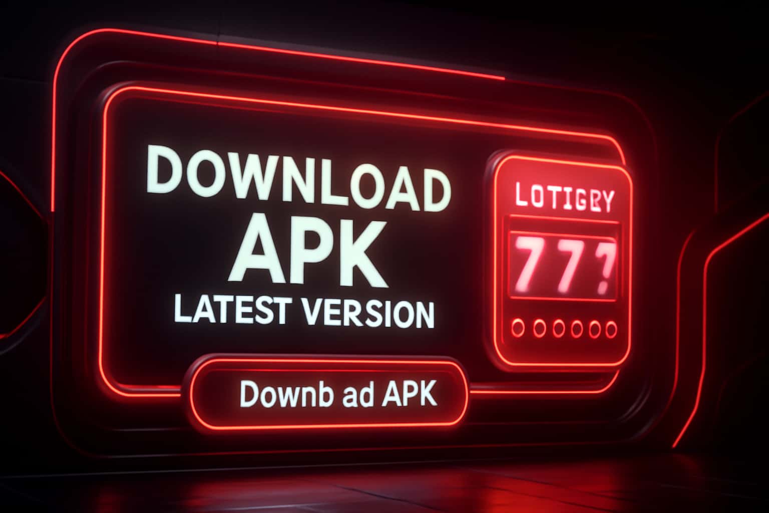 Futuristic lottery app background