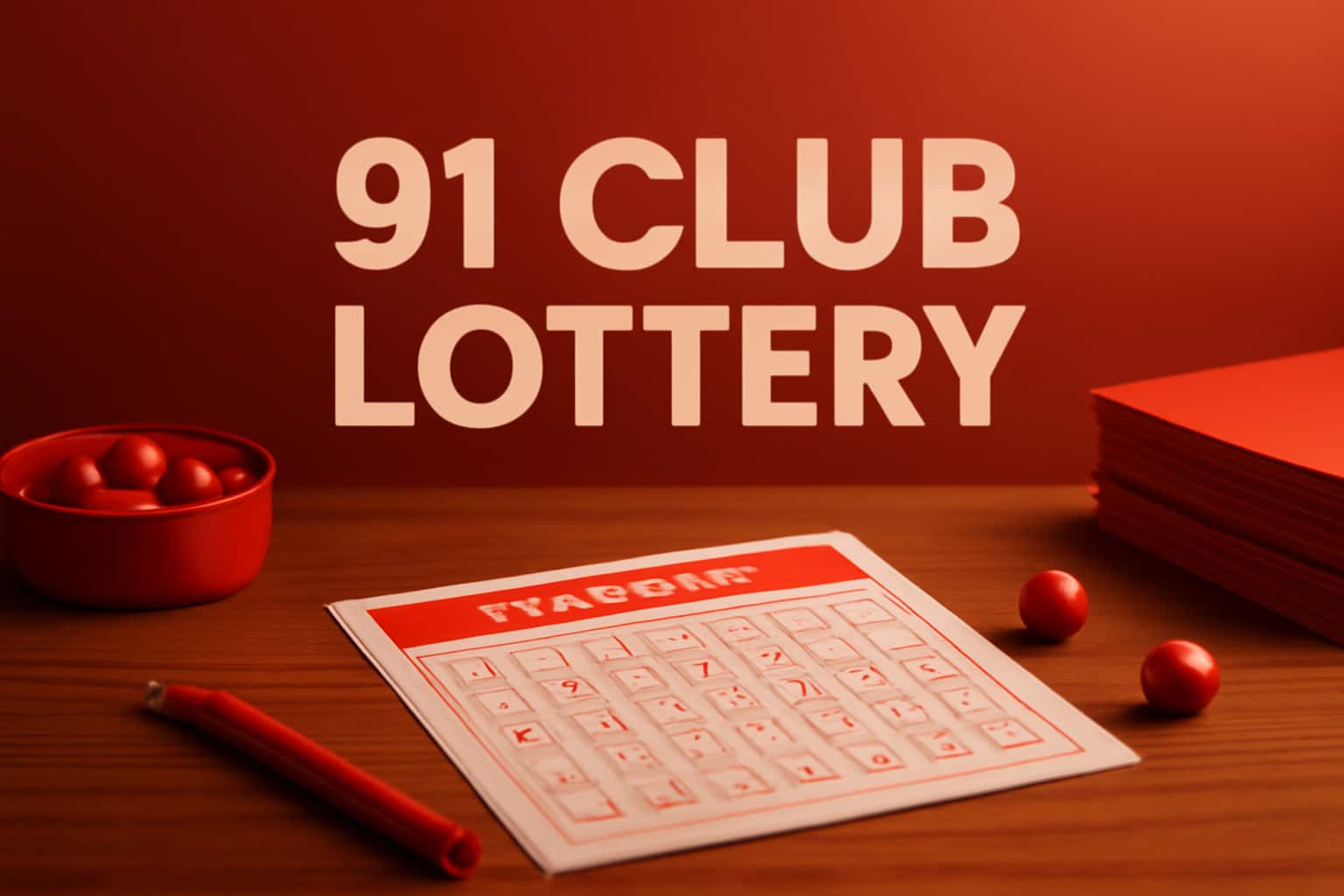 An informational graphic illustrating the 91 Club Lottery Guides with a modern 3D design.