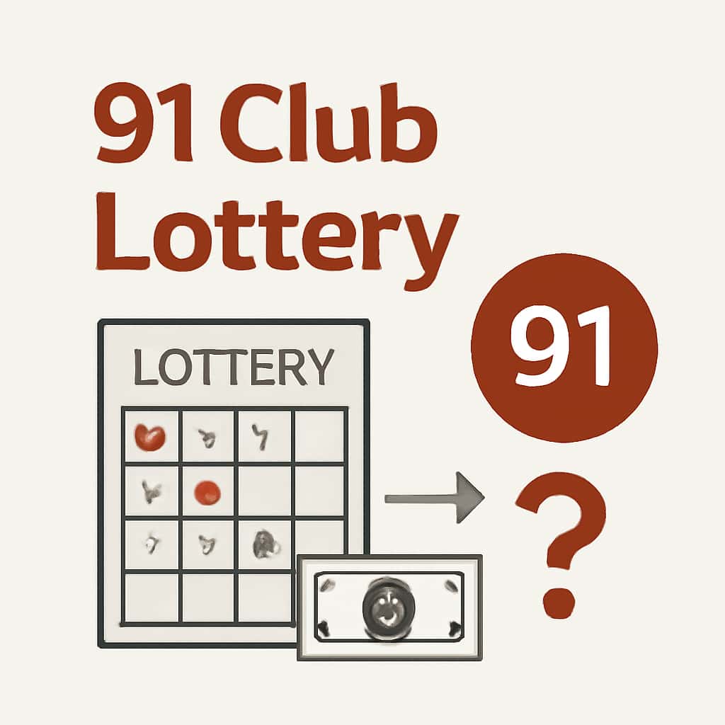 An educational diagram detailing the installation process for 91 Club Lottery Guides.